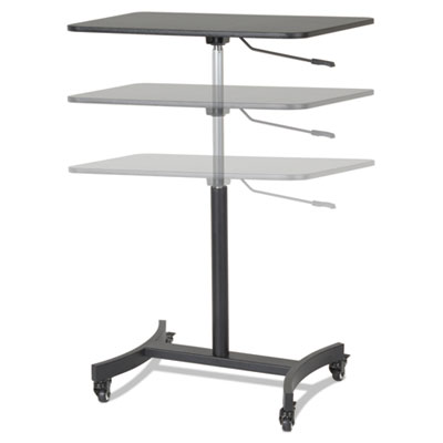 DC500 High Rise Collection Mobile Adjustable Standing Desk, 30.75