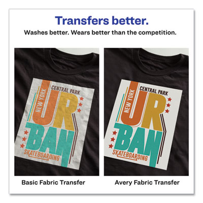 Fabric Transfers, 8.5 x 11, White, 5/Pack